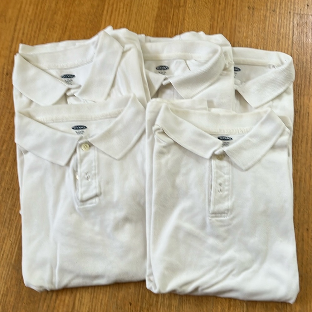 Old Navy Boy’s Uniform Polo Shirt Set of 5